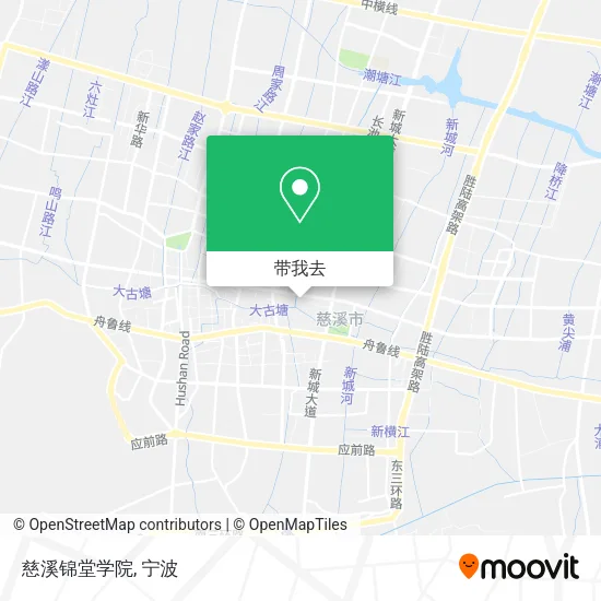 慈溪锦堂学院地图