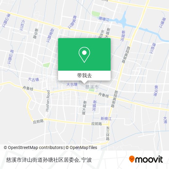 慈溪市浒山街道孙塘社区居委会地图