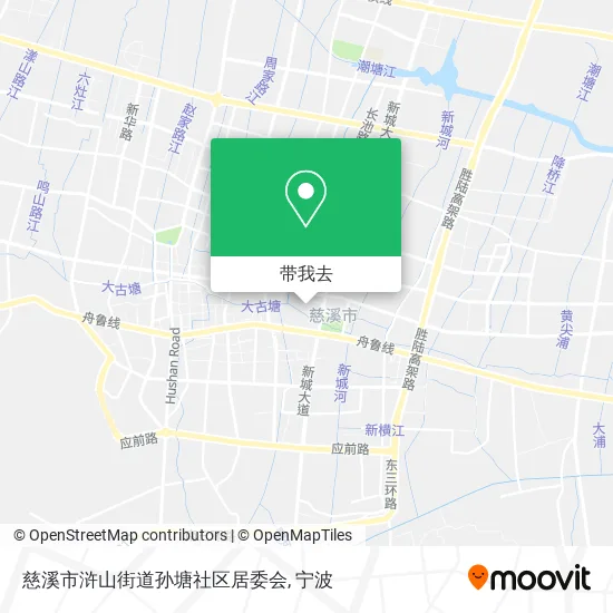 慈溪市浒山街道孙塘社区居委会地图