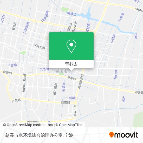 慈溪市水环境综合治理办公室地图