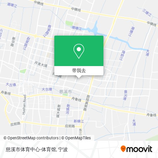 慈溪市体育中心-体育馆地图