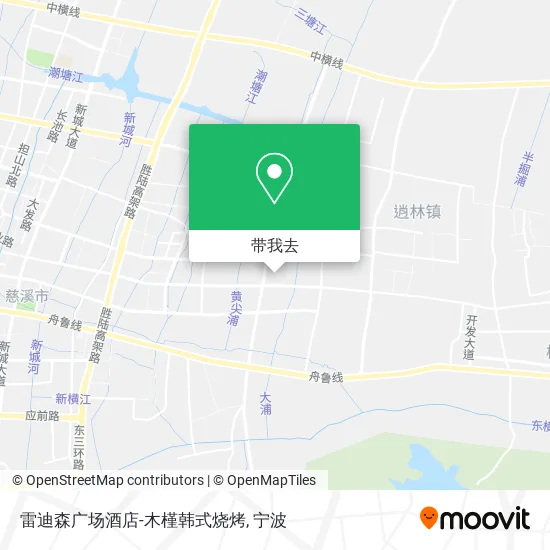 雷迪森广场酒店-木槿韩式烧烤地图