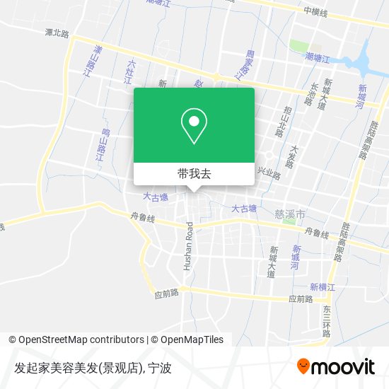 发起家美容美发(景观店)地图