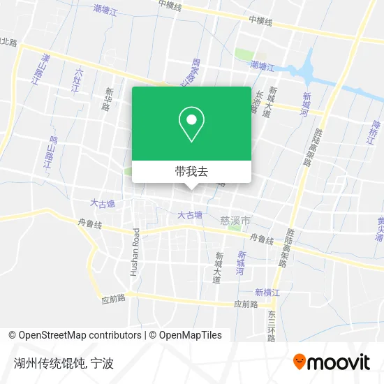 湖州传统馄饨地图