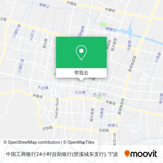 中国工商银行24小时自助银行(慈溪城东支行)地图