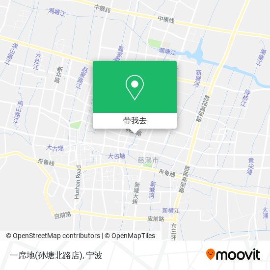 一席地(孙塘北路店)地图