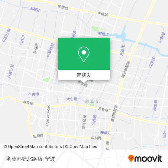 蜜菓孙塘北路店地图