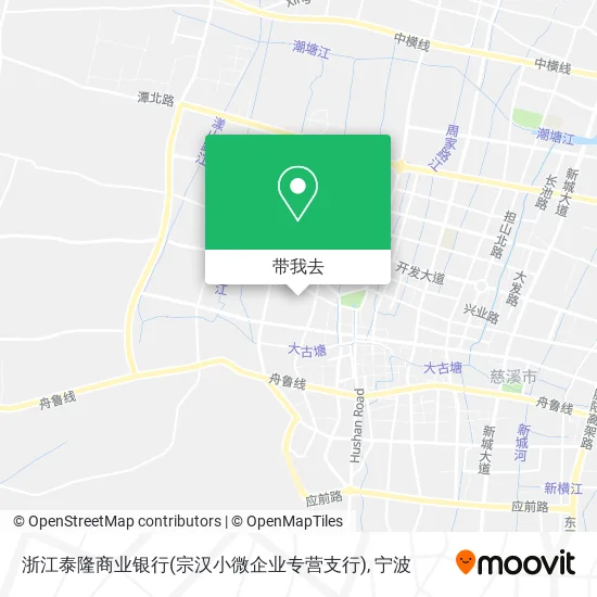 浙江泰隆商业银行(宗汉小微企业专营支行)地图