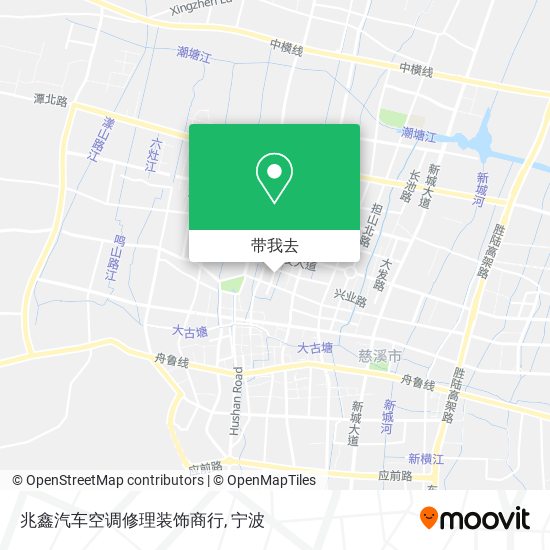 兆鑫汽车空调修理装饰商行地图