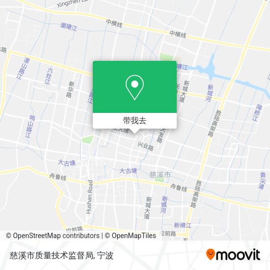 慈溪市质量技术监督局地图