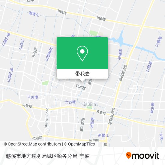 慈溪市地方税务局城区税务分局地图