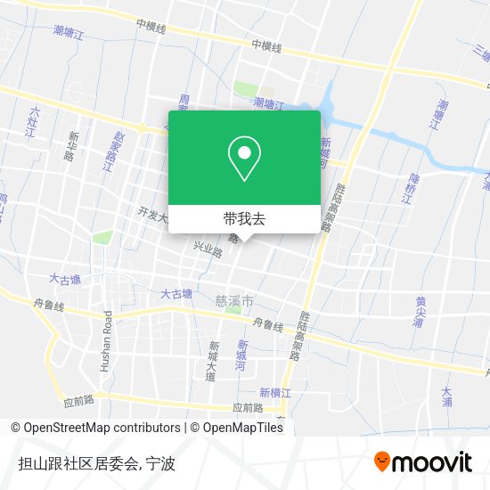 担山跟社区居委会地图