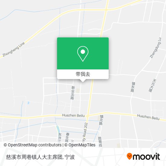 慈溪市周巷镇人大主席团地图