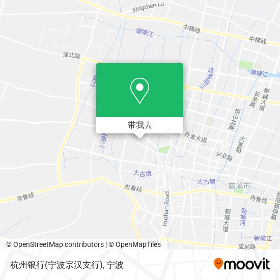 杭州银行(宁波宗汉支行)地图