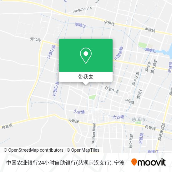 中国农业银行24小时自助银行(慈溪宗汉支行)地图