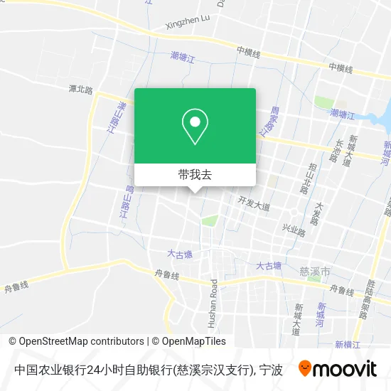 中国农业银行24小时自助银行(慈溪宗汉支行)地图