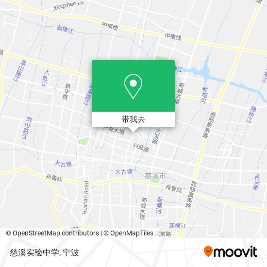 慈溪实验中学地图