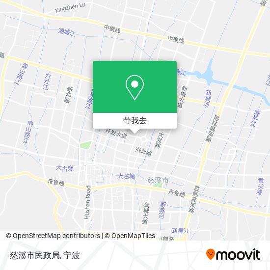 慈溪市民政局地图