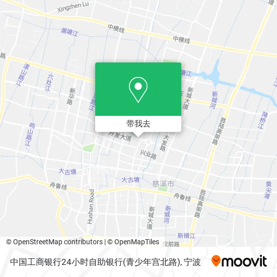 中国工商银行24小时自助银行(青少年宫北路)地图