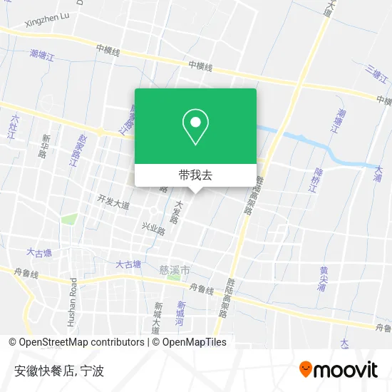 安徽快餐店地图