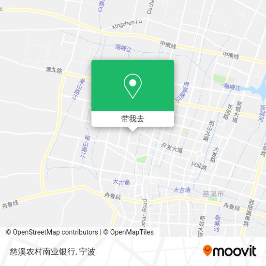 慈溪农村南业银行地图