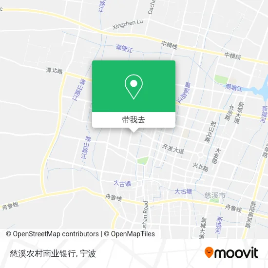 慈溪农村南业银行地图