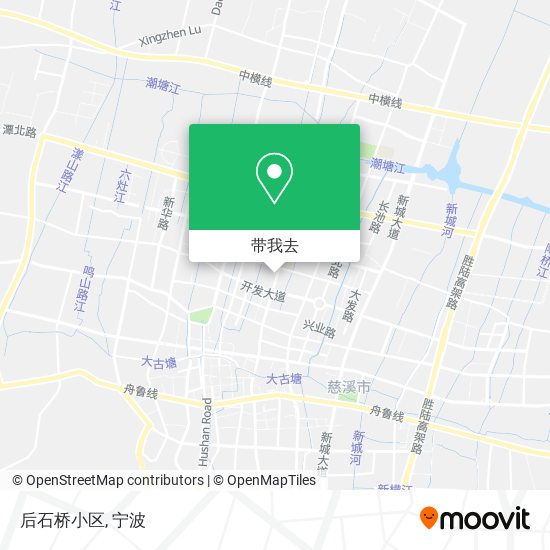 后石桥小区地图