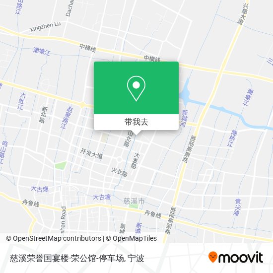 慈溪荣誉国宴楼·荣公馆-停车场地图