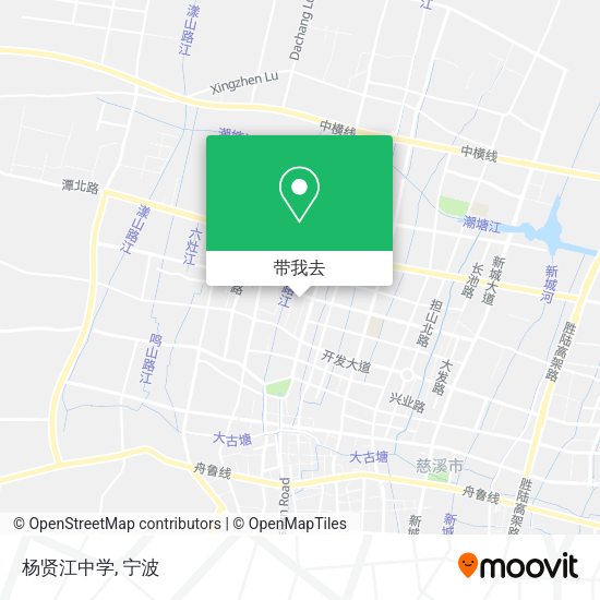 杨贤江中学地图