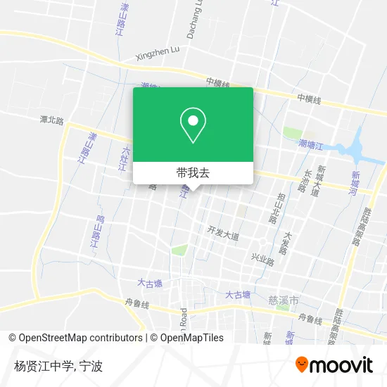 杨贤江中学地图