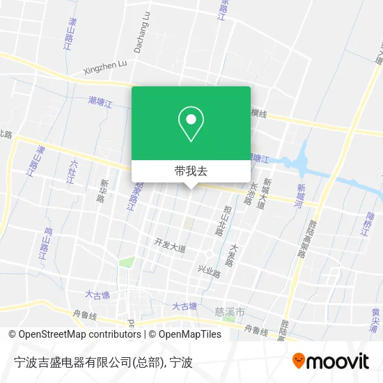 宁波吉盛电器有限公司(总部)地图