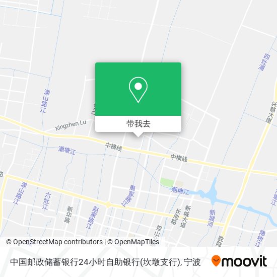 中国邮政储蓄银行24小时自助银行(坎墩支行)地图