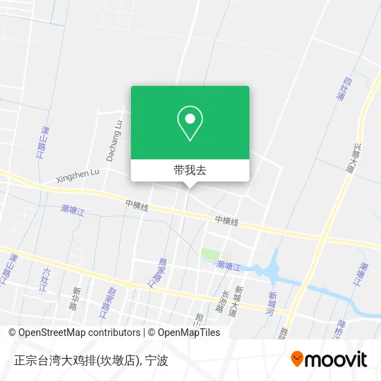 正宗台湾大鸡排(坎墩店)地图