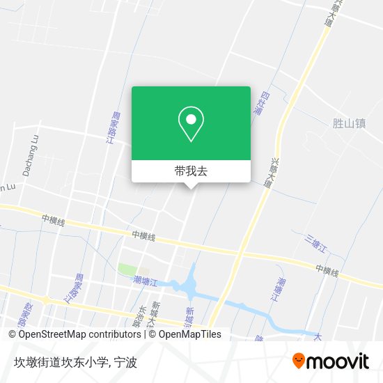 坎墩街道坎东小学地图