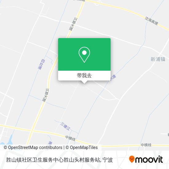 胜山镇社区卫生服务中心胜山头村服务站地图