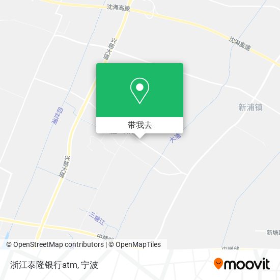浙江泰隆银行atm地图