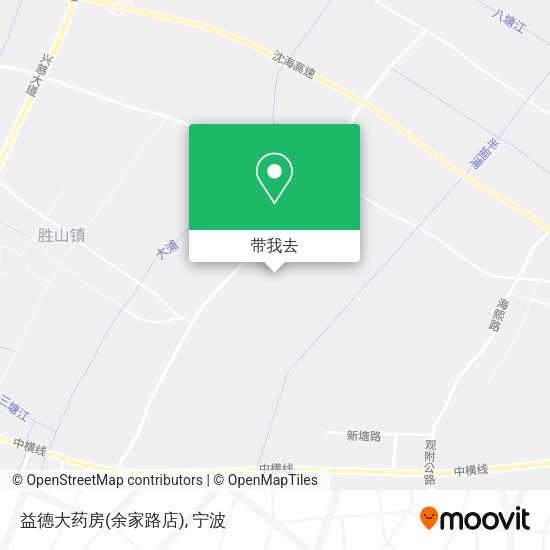 益德大药房(余家路店)地图