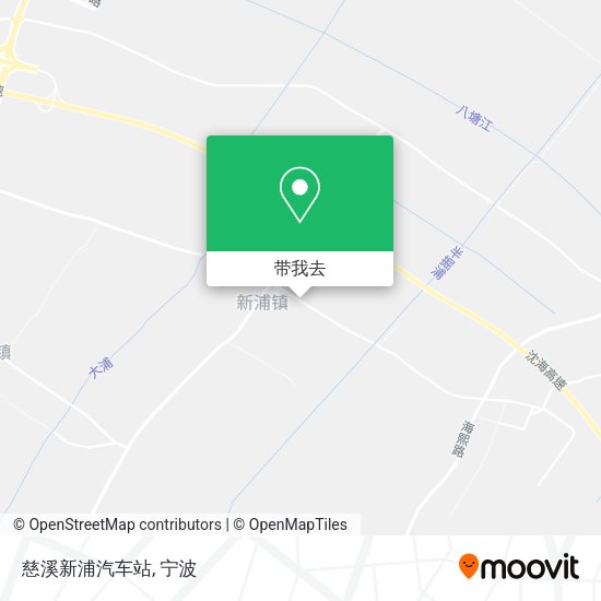 慈溪新浦汽车站地图