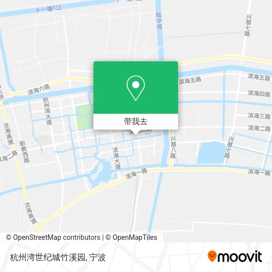 杭州湾世纪城竹溪园地图