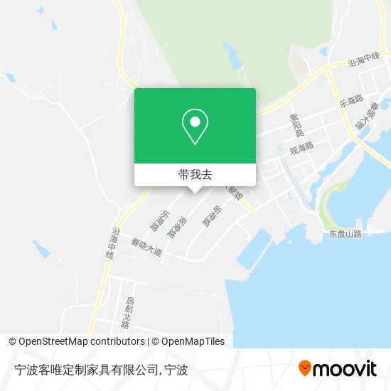 宁波客唯定制家具有限公司地图