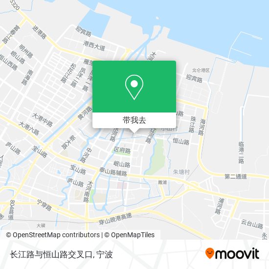 长江路与恒山路交叉口地图