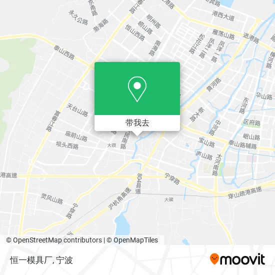 恒一模具厂地图