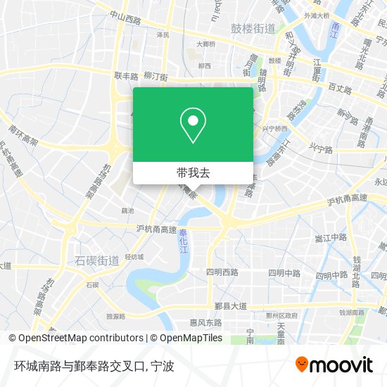 环城南路与鄞奉路交叉口地图