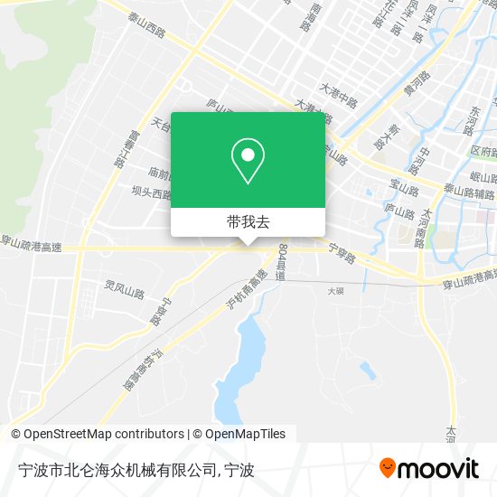 宁波市北仑海众机械有限公司地图