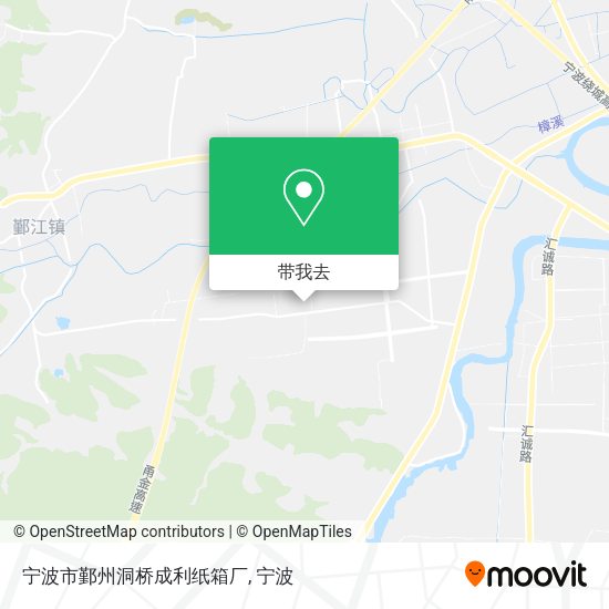 宁波市鄞州洞桥成利纸箱厂地图