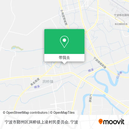 宁波市鄞州区洞桥镇上凌村民委员会地图