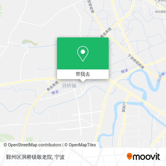 鄞州区洞桥镇敬老院地图