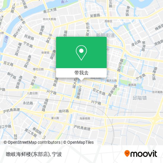 瞻岐海鲜楼(东部店)地图