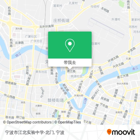 宁波市江北实验中学-北门地图