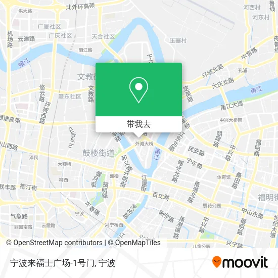 宁波来福士广场-1号门地图